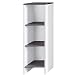 Produktbild trendteam smart living - Schrank Regalelement Regal - Badezimmer - California - Aufbaumaß (BxHxT) 32 x 103 x 28 cm - Farbe Weiß mit Rauchsilber - 162310303