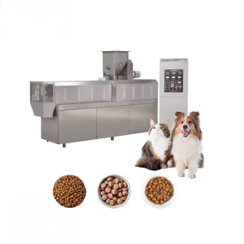 Pet Food Production Line With Dog Food Pellet Extruder Feed Mixer Grinder And Bagging Machine For Making Moist And Dry Treats For Cats Dogs And Fish In Local Workshops And Farms