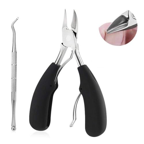 Image of Professional Surgical Grade Stainless Steel Ingrown Big Thick Nails Nippers Cutters with File for Elderly, Seniors, Men