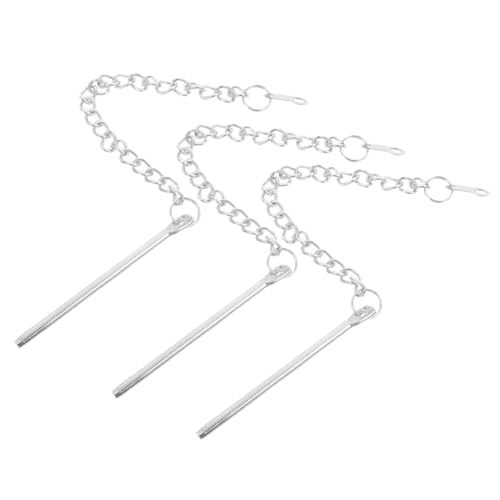 Kisangel Chaîne De Fixation pour Parasol (3 Pièces) : Remplacement en Acier pour Accessoires De Parasol Dextérieur Parasols De Terrasse Ombres De Jardin