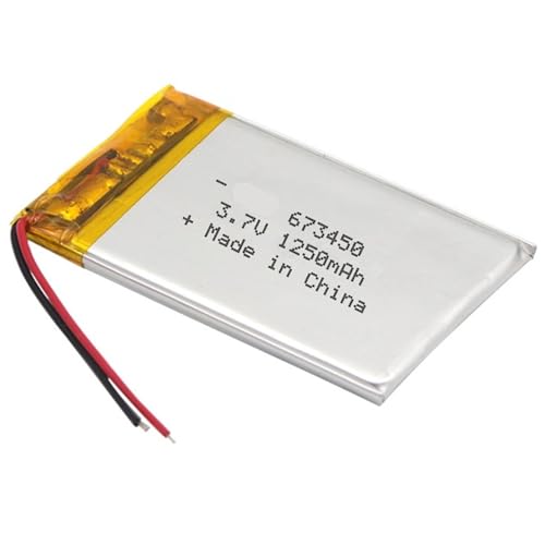 Batería 673450 3.7v 1250mAh acumulador recargable de polímero de litio