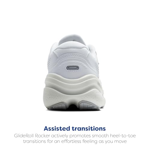 Brooks Men's Ghost Max Suede/Leather Neutral Running & Walking Shoe, Leather, White/White, 14 Wide by Brooks - Image 3