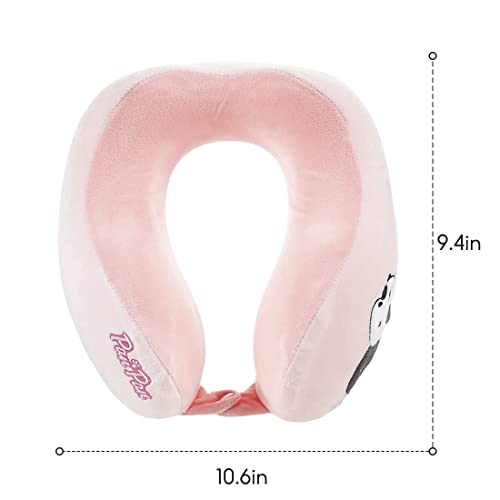 MINISO We Bare Bears Travesseiro de viagem infantil, travesseiro de pescoço de espuma viscoelástica