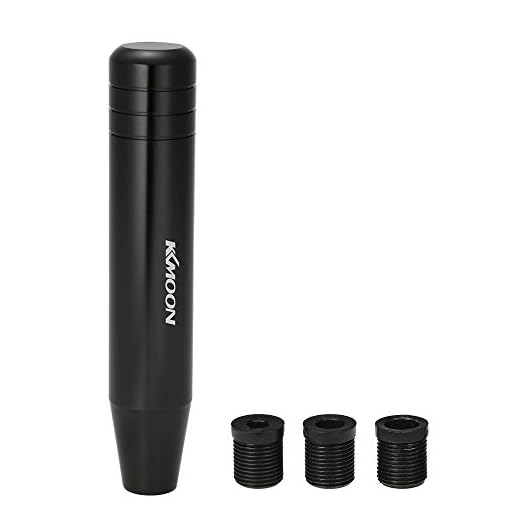 KKmoon Pomos para Planca de Cambios Universal 18cm Largo Gear Shift Knob + 3 Adaptadores