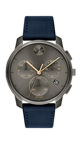 Montre Homme Movado 3600720 : Quartz Suisse et bracelet cuir noir