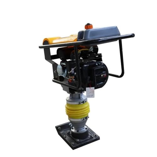 Apisonadora vibratoria compactadora de tierra a gasolina con motor de gasolina de 5,5 y apisonadora de impacto. Para demolición, zanjeo y astillado