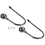 Photo Gallery healifty 2 pezzi fermatende da parete in metallo nero opaco ganci semplici per tende supporti resistenti per soggiorno camera e bagno accessori tende e versatili Photo Gallery healifty 2 pezzi fermatende da parete in metallo nero opaco ganci semplici per tende supporti resistenti per soggiorno camera e bagno accessori tende e versatili
