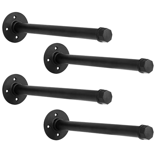 IAE Wall Mounted Clothes Rack Industrial Pipe Garment Rack 12 4Pcs
