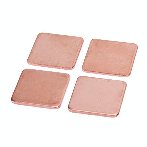 CentIoT - 10PCS 20x20x1.2mm Pure Copper Heatsink Copper shim Thermal Pad - 20 x 20mm Thickness 1.2mm - for Laptop IC Raspberry PI-image-33