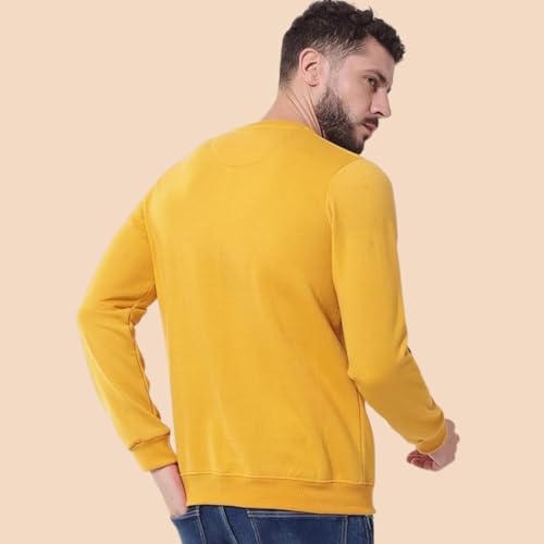 Image of Sweat Shirts for Men | Cotton Fleece Blend Fabric | Round Neck Style with Full Sleeve Sweatshirt for Men