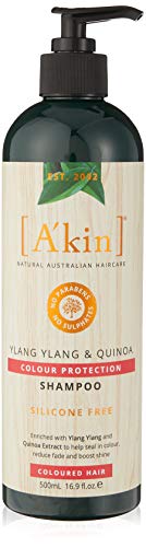 A’kin Ylang Ylang & Quinoa Colour Protection Shampoo For Colour Treated Hair, Free From Parabens, Sulfates and Silicones, 500 ml