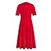 Summer Maternity Dresses - Womens Midi Corset Dress (Hot Pink,Large)