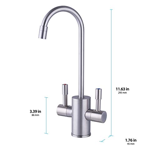 Ready Hot Water Dispenser, Digital Display Hot Water Dispenser, Includes Brushed Nickel Hot and Cold Water Faucet - Thumbnail 6