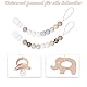 Schnullerkette aus Silikon,Schnullerband für Babys MäDchen und Junge,BPA-frei Sicherheitsgurte für Spielzeug,Einteiliger Schnullerhalter und Beißringspielzeug,2er-Pack (Leopard + Khaki)