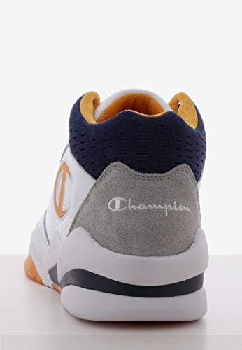 Champion Sneakers Zone Mid Bianco Blu Giallo