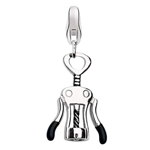 Preisvergleich Produktbild Dream Charms Damen Charm Anhänger 925 Sterling Silber rhodiniert Korkenzieher