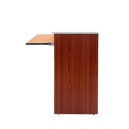 Image of Lakdi The Furniture Co Home and Office Table Made in Particle Board with 1 Drawer & 2 Shelves Unique Design Durable & Slylish Long Lasting, Top Best Office Desk in Brown Color - (121534356)