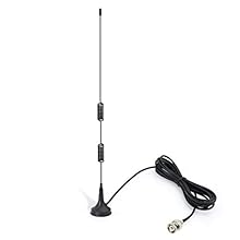 Frequency Range: 25MHz - 1200MHz; Compatible with: Public Radio Scanner,Handheld HT Ham Radio,Two Way Radio,Walkie Talkie,CB Radio,Mobile Radio; VSWR: < 2.0; Impedance: 50 ohm; Feature: Magnetic Base Mounting; Cable Length: 3m; Antenna Connector: BNC...