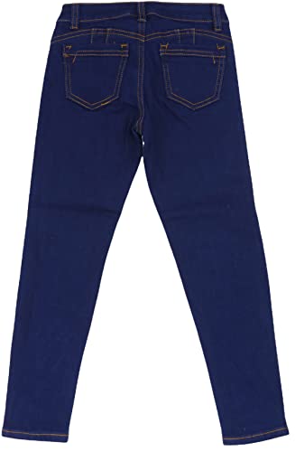 Image of ToBeInStyle Girl's Denim Easy Styling Classic Timeless Everyday Jeans Zip-Up Closure