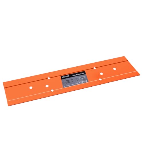 Kbiykuy Sheet Metal Bender Folding Tool 18 Inch Hand Seamer for HVAC Ductwork Roofing & Metal Panels 3/8 & 1 Fold Depth Heavy Duty Steel Brake with High-Visibility Orange Finish