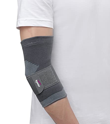 TYNOR Elbow Support, Grey, Medium, 1 Unit
