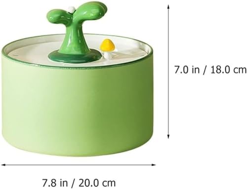 Fuente de agua cerámica para gatos REAGAR 1L automática miniatura 2