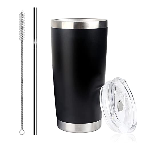 Copo Térmico Aço Inox 600ml Cha Água Cerveja Com Tampa Brastoy (Preto)
