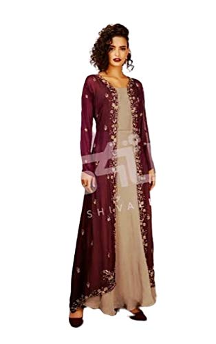 georgette kurti with shrug