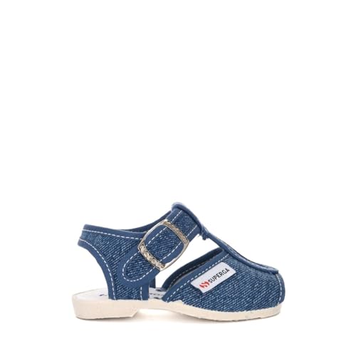 Superga Unisex-Kinder 1200-cotj Slingback Sandalen, Blau (Jeans...