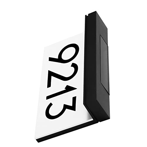 SOESFOUFU 1set Lampada Solare Da Giardino Con Numero Civico Luce Led Per Ingressi Facile Installazione e Risparmio Energetico Per Esterni e Decorazioni Domestiche