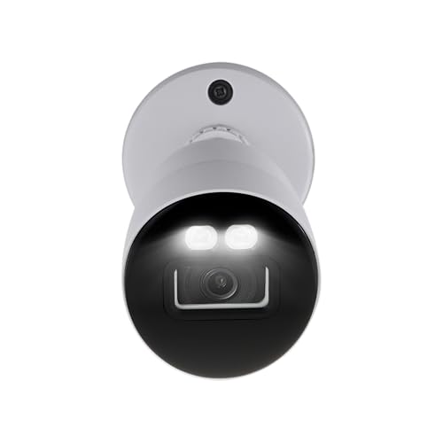 Image of Lorex Indoor /Outdoor 4K Ultra HD Smart Deterrence CVI Wired Add-On Bullet Security Camera | Color & IR Night Vision | Dual Warning LED Lights | Siren | Built-in Speaker | IP67 | White | 8mp /4k, 125 Degree FOV, Color and Ir Night Vision, Dual Warning Leds, Siren and Speaker