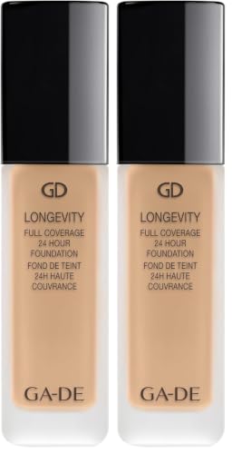 Image of GA-DE Longevity Full Coverage 24 Hour Foundation 551 Fair Beige 30 ml (Pack of 2)