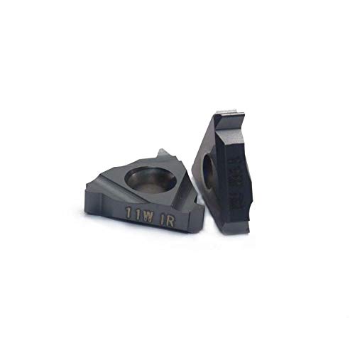 Tool Part for 16IR 11W 10PCS Threading Blade CNC Insert Lathe Cutter Tool 16IR 11W LDA CNC for Steel, Stainless Steel, Forged Iron