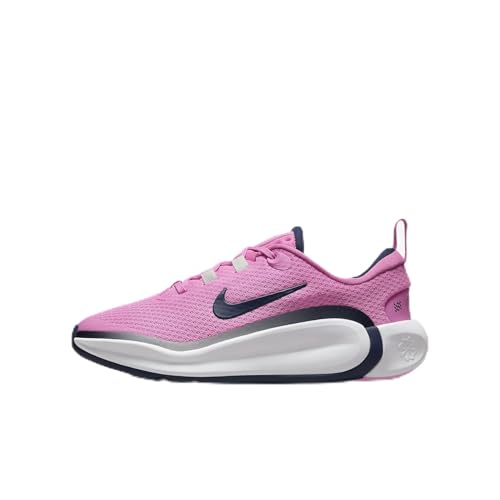 Nike Infinity Flow Big Kids' Running Shoes (FD6058-600, Playful Pink/Light Silver/White/Midnight Navy) Size 6