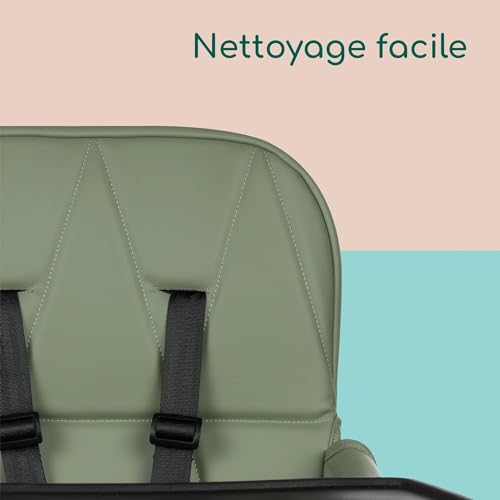 Bebeconfort Lily chaise haute pour bébé à 9 à 15 kg pliage ultra compact légère 4 kg facile à nettoyer confort rembourré pliage facile d’une seule main Mineral - vue 5