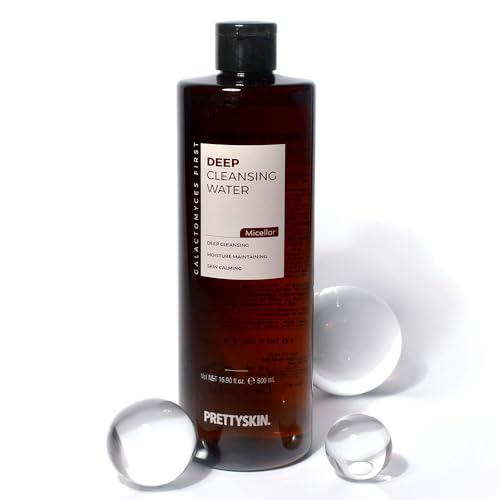 PRETTYSKIN ガラクトミセス ミセラークレンジングウォーター 500ml|センテラ・緑茶・アロエ配合|敏感肌向けメイク落とし・ふき取り化粧水