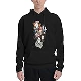 ytcxWSVK Johnny Star Depp Man'S Pullover Hoodies Novelty Pullover Sweatshirts Breathable Long Sleeve Sweatshirt For Man Soft Hoody Top With Pocket Xx-Large Black