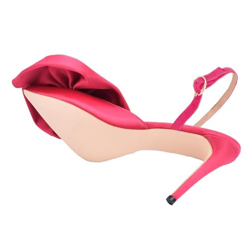 Women's Bow-Knot Pointed Toe High Heel Stiletto Pumps Dress Party Ladies Sandals Shoes4