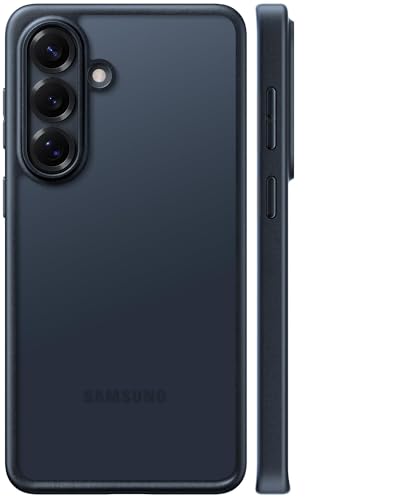 Image of TORRAS Shockproof for Samsung Galaxy S26 Case, [12FT Military-Grade Drop Protection] Slim Thin for Samsung S26 Case, Anti-Fingerprint Translucent Matte Case for Samsung S26 with DIY Buttons, Black