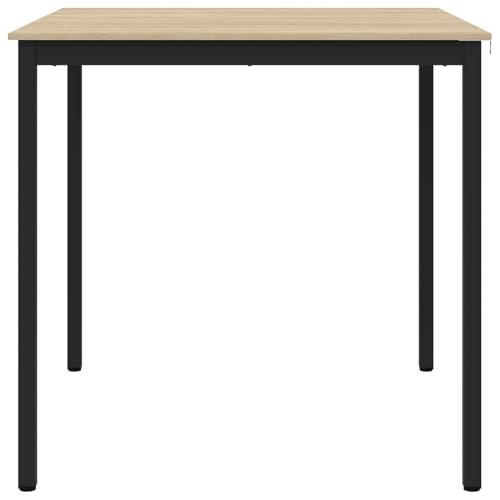 Table de salle à manger bois structure métal moderne et durable - 7