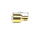 BJDZ 50 Ohm 4 Pcs RP SMA Male to SMA Female Quick Plug-in Radio Adapter, Brass Body, Golden Plating,0-18GHz, for Test Equipment, WiFi Router, Drone