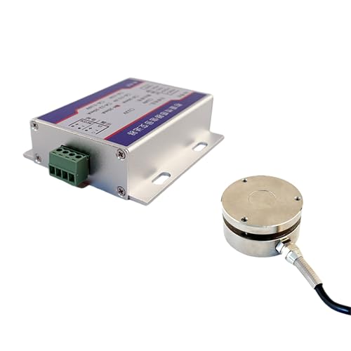 Spoke Type Load Cell Weight Sensor with Signal Transmitter Amplifier 4-20mA 0-10V Output for Industrial Weighing Control(1T Transmitter,4-20mA)