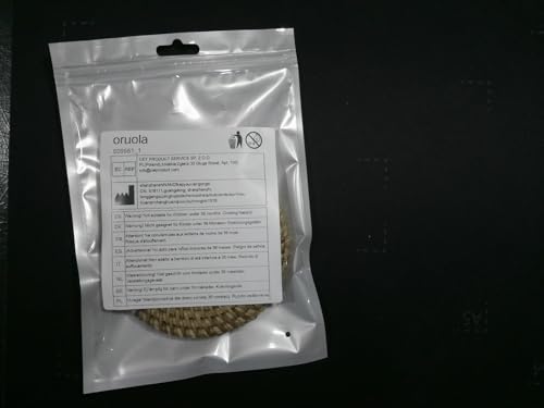 Oruola 2pcs Woven Rattan Placemats,10cm Diameter Handmade Woven Coasters,Natural Rattan Placemats for Drinks,Tea Cups,Decorative Jute Placemats for Kitchen Table - Image 8