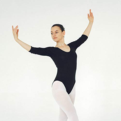 BESPORTBLE Sooslick Body feminino de manga comprida collant de dança treinamento de balé de ginástic