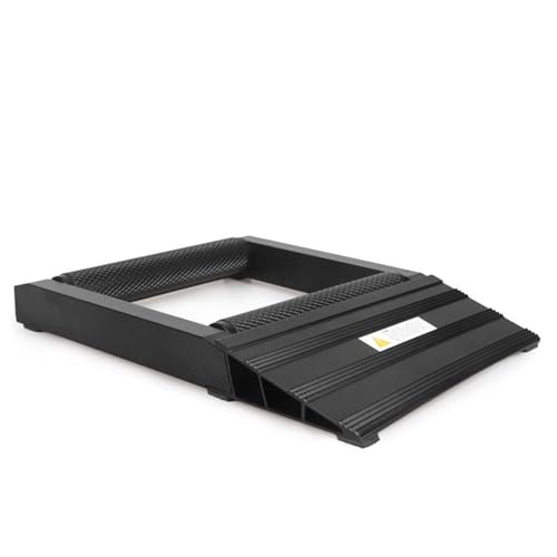 Support de nettoyage pneus moto portable en aluminium noir avec adaptateurs de béquille