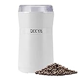 ☕ ☕ Hochwertiges Mühle Zuhause -Mit diesem 200-W-Motor mit einer Drehzahl von bis zu 28000U/min kann die Kaffeemühle in 10 Sekunden schnell und gleichmäßig Kaffeebohnen (50 g) mahlen. Sehr leise, lassen Sie Ihren frischen Kaffee mit Ihren Freunden und Familien ohne lange Wartezeiten genießen.