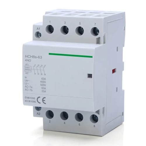 Contacteur modulaire 4P 63A automatique HCH8s-63 rail din 2NO2NC 110V contacteur domestique