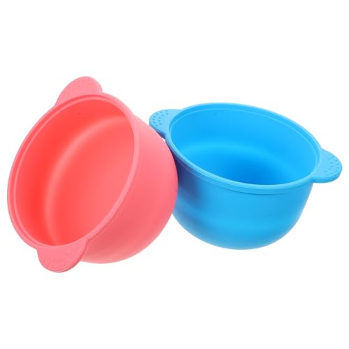 DOITOOL 2 Piezas Cuenco de Silicona Plegable para Depilación Cera Caliente, Gran Capacidad y Escala Precisa para Eliminar Vello de Nariz y Axilas Color Aleatorio
