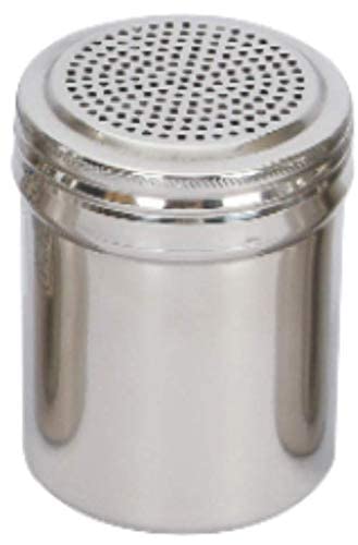 KMW Stainless Steel Dredger Without Handle - 10 Oz (2 pcs Set) | Durable & Compact Kitchen Tool for Sugar, Flour, and Spices | Small Size Perfect for Precision Dispensing