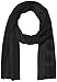 BOSS womens Bold Vertical Logo Cotton Mix Scarf, Raven Black, One Size US